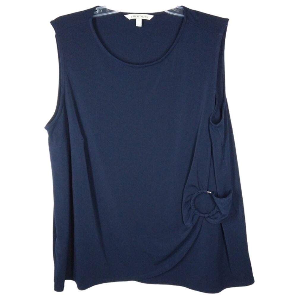 41 Hawthorn Sleeveless Blouse Navy size 2X
